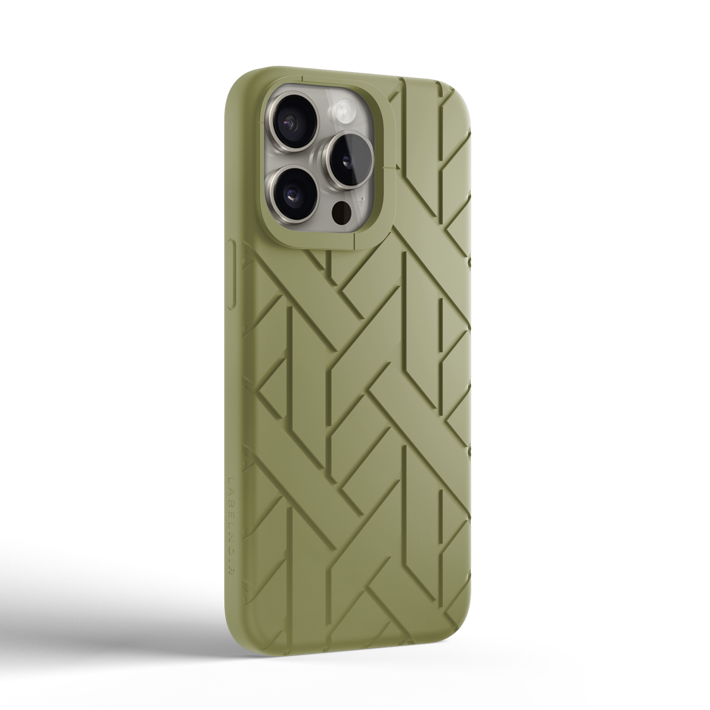 Iphone 15 Pro Max Olive Rubber Case | Label Noir Genève