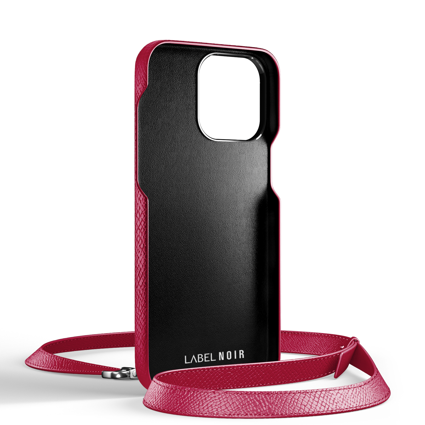 Iphone 15 Pro Fuschia Crossbody Case | Label Noir Genève