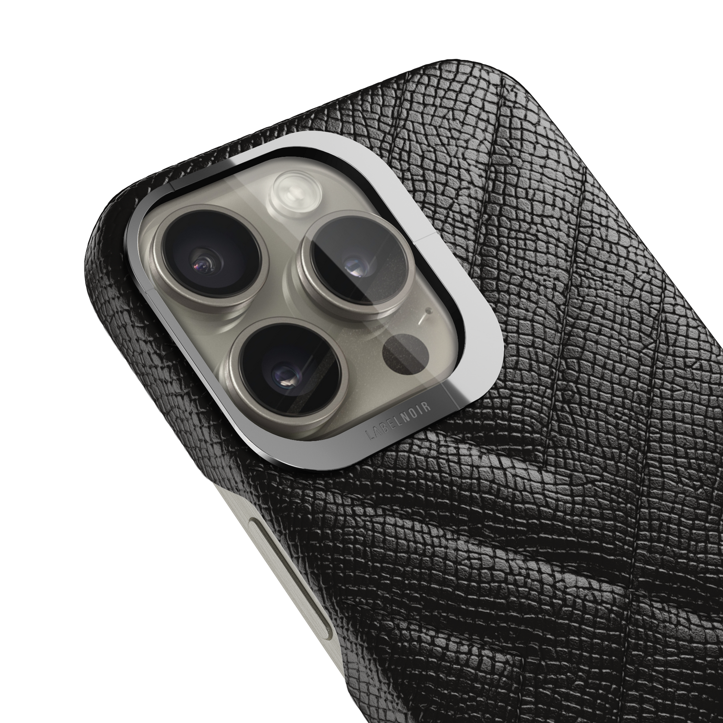 Iphone 15 Pro Black Quilted Case