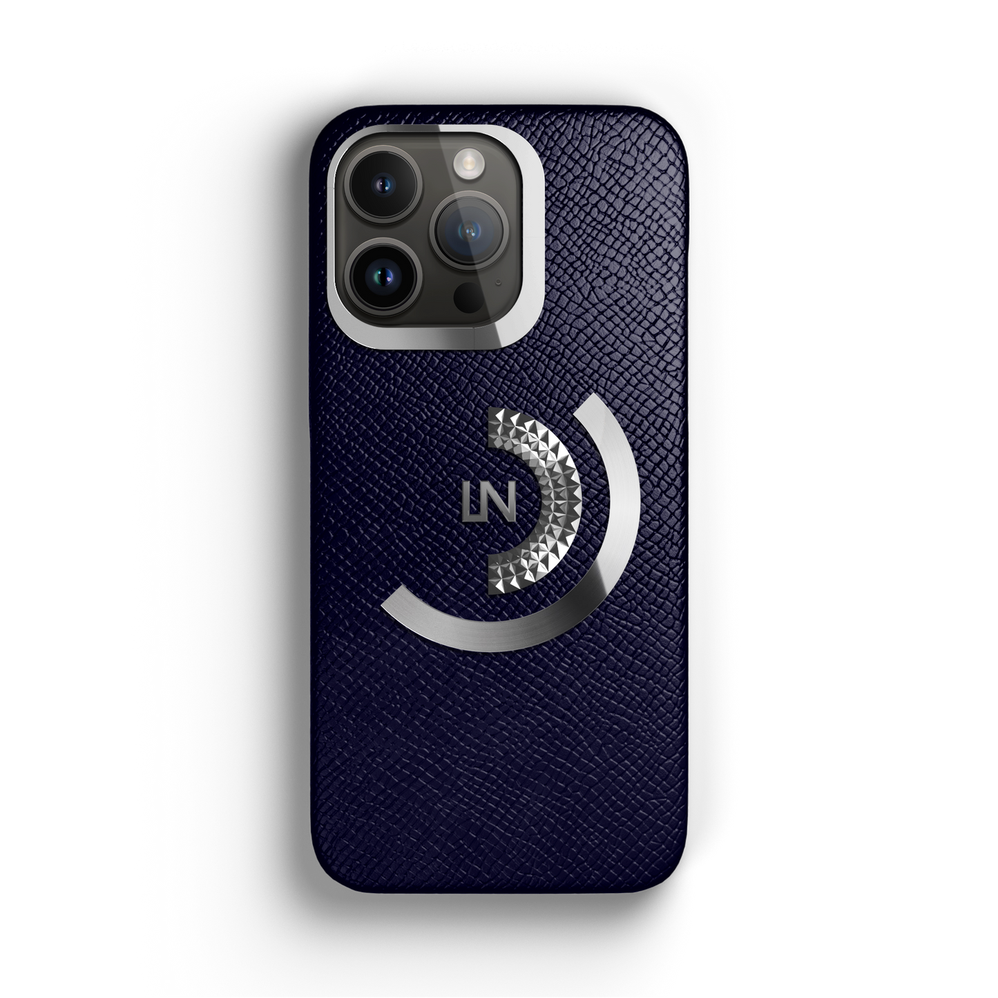 Iphone 14 Pro Navy Blue Ornate Case