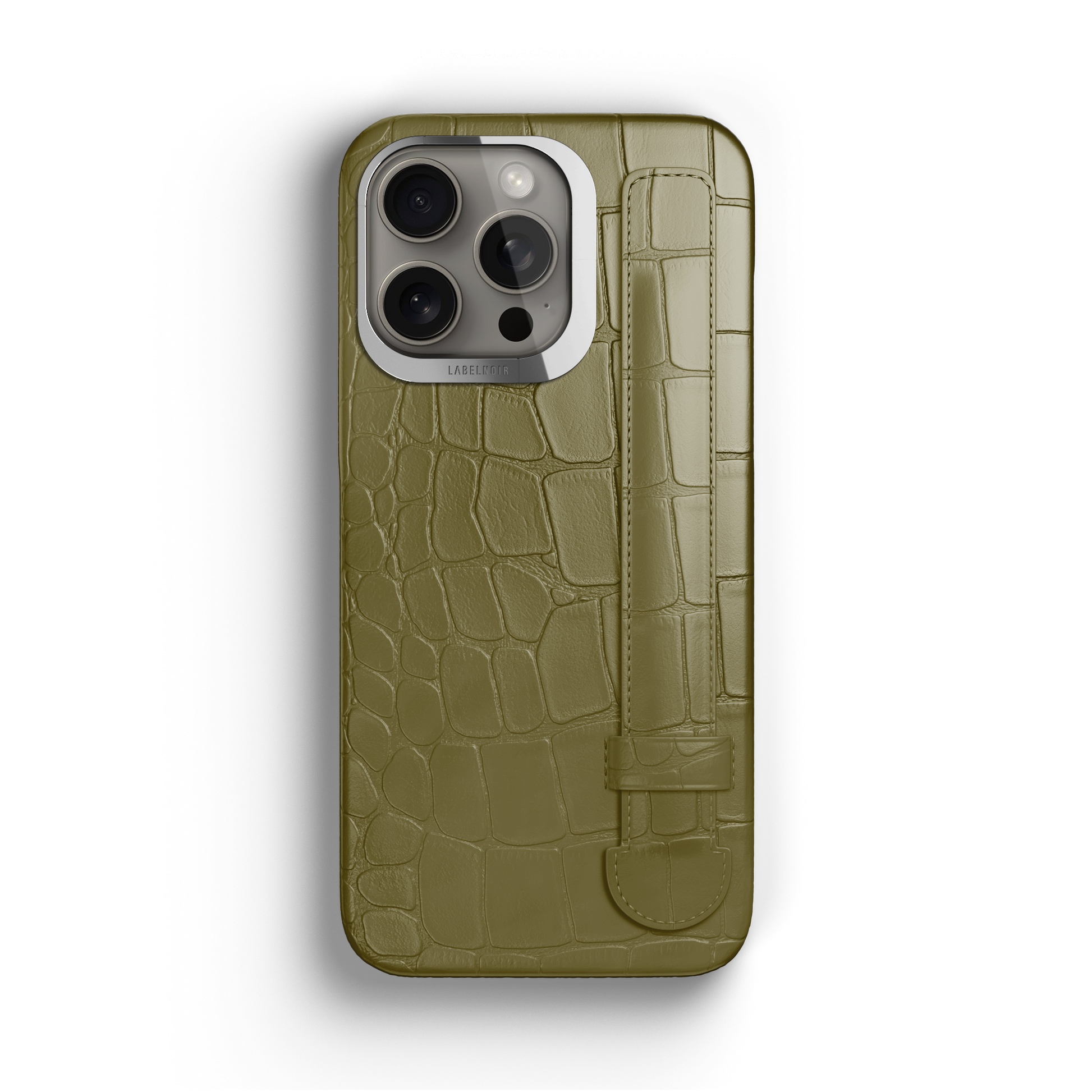 Iphone 15 Pro Kaki Alligator Strap Case | Magsafe