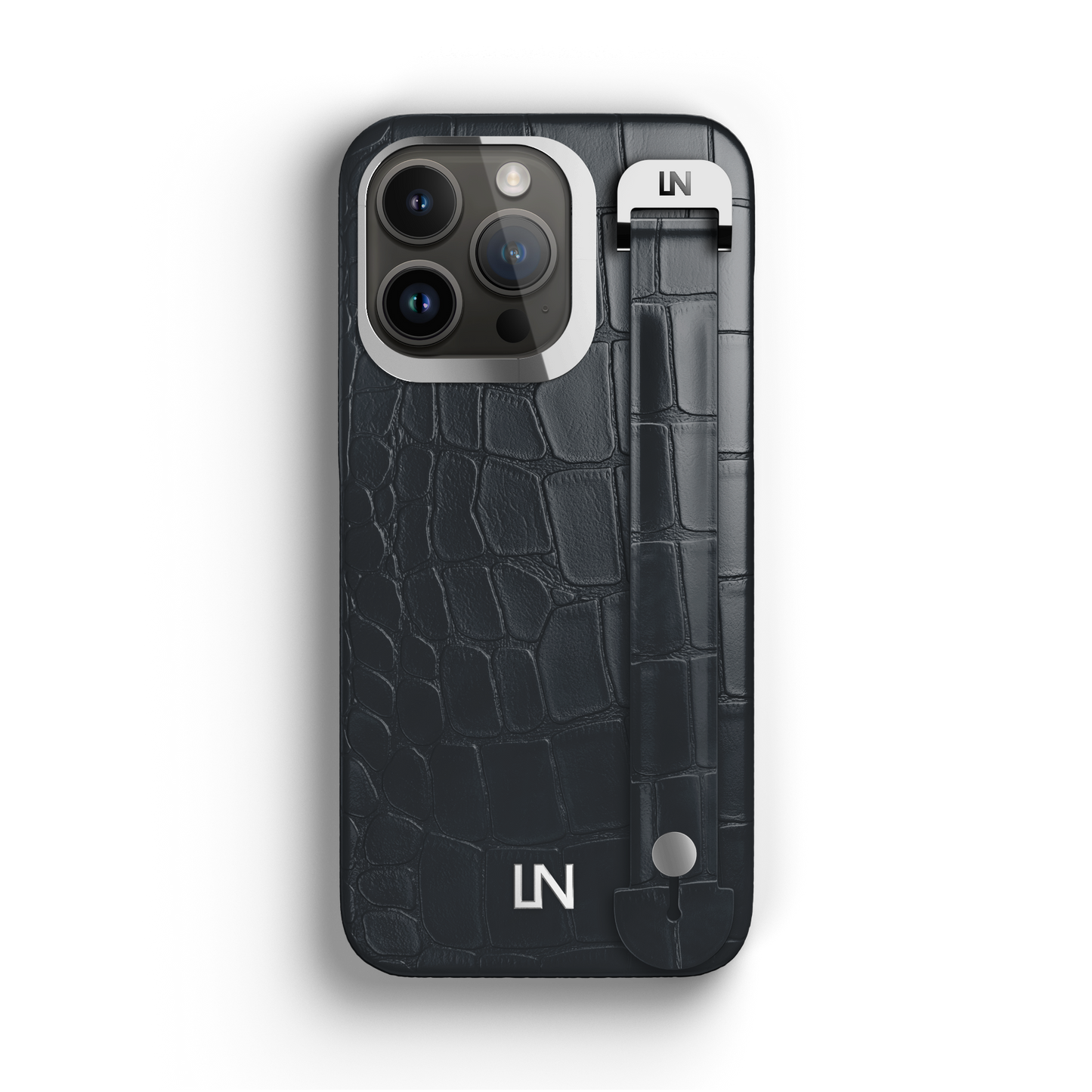 Iphone 14 Pro Graphite Alligator Removable Strap Case | Magsafe