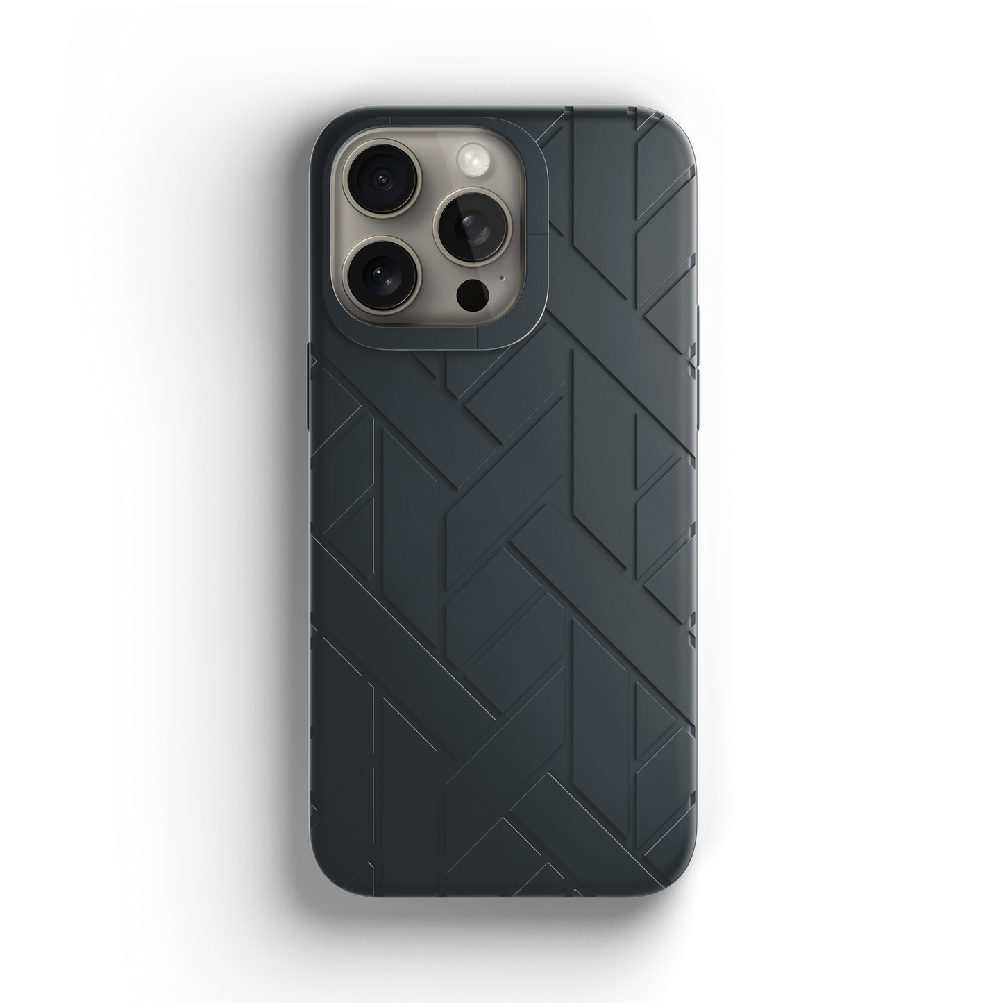 Iphone 15 Pro Black Rubber Case | Label Noir Genève