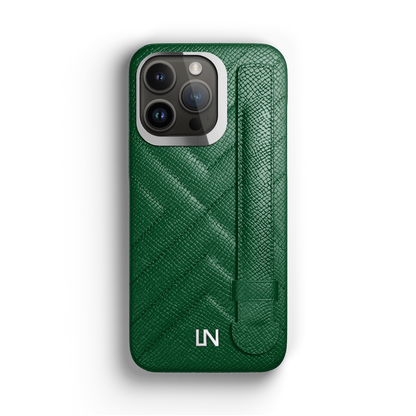 Iphone 13 Pro Green Sapin Quilted Strap Case