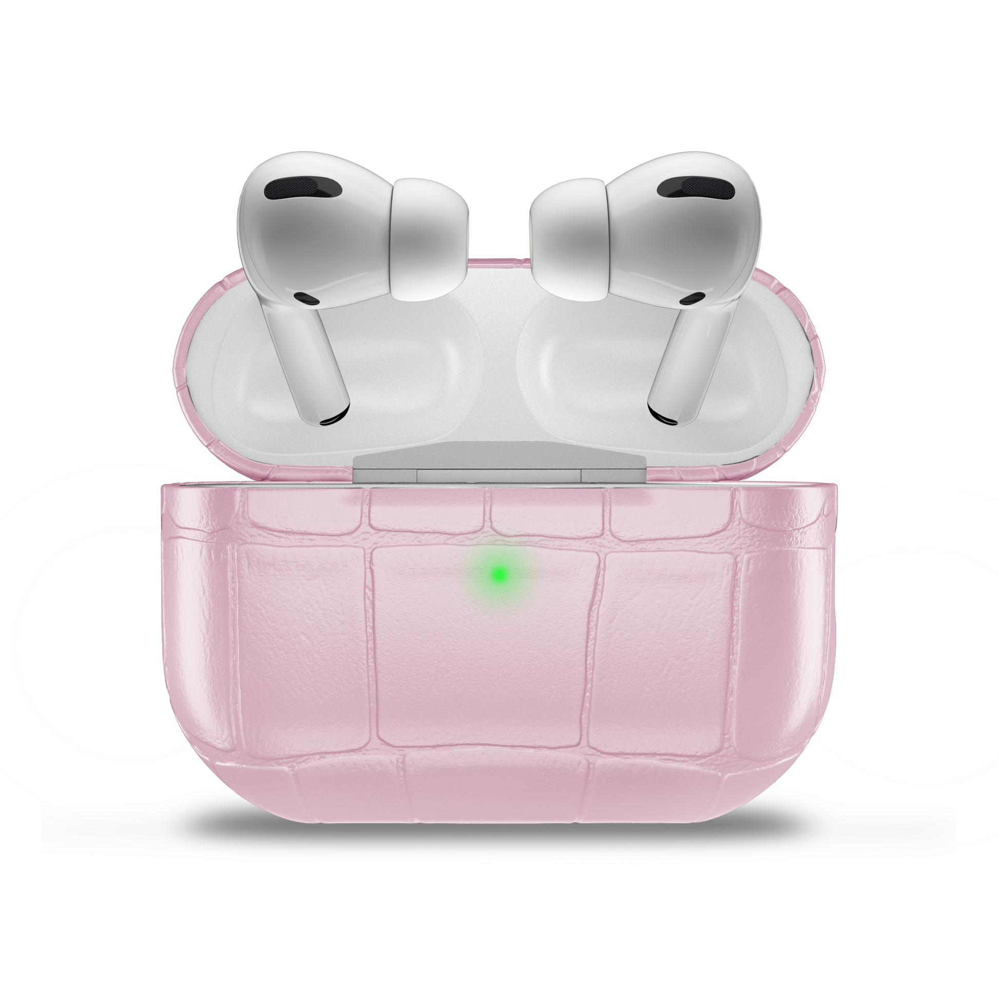 Airpods Pro 2 Pink Alligator Cover