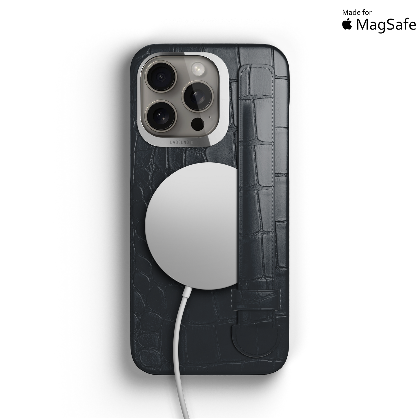 Iphone 16 Pro Graphite Alligator Strap Case | Magsafe