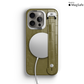 Iphone 16 Pro Max Olive Green Alligator Removable Strap Case | Magsafe