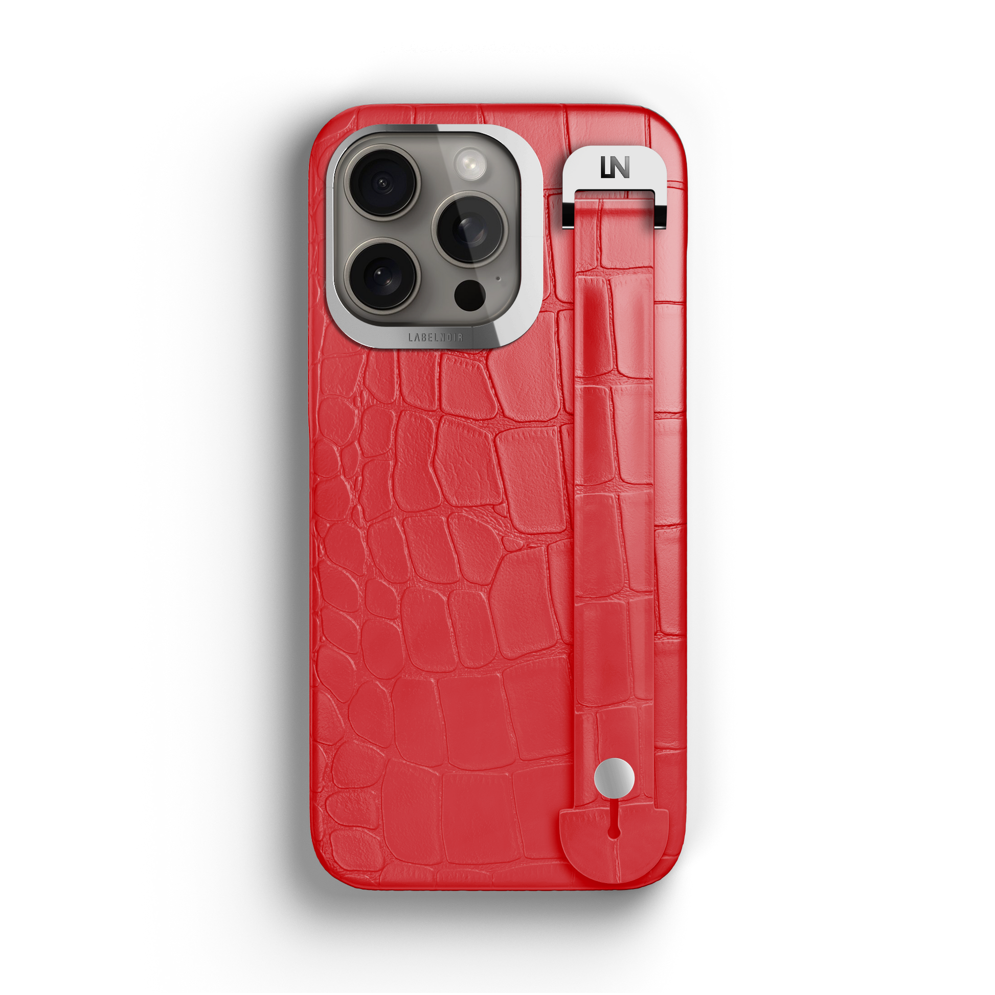 Iphone 16 Pro Red Alligator Removable Strap Case | Magsafe