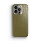 Iphone 15 Pro Max Olive Green Alligator Case | Magsafe
