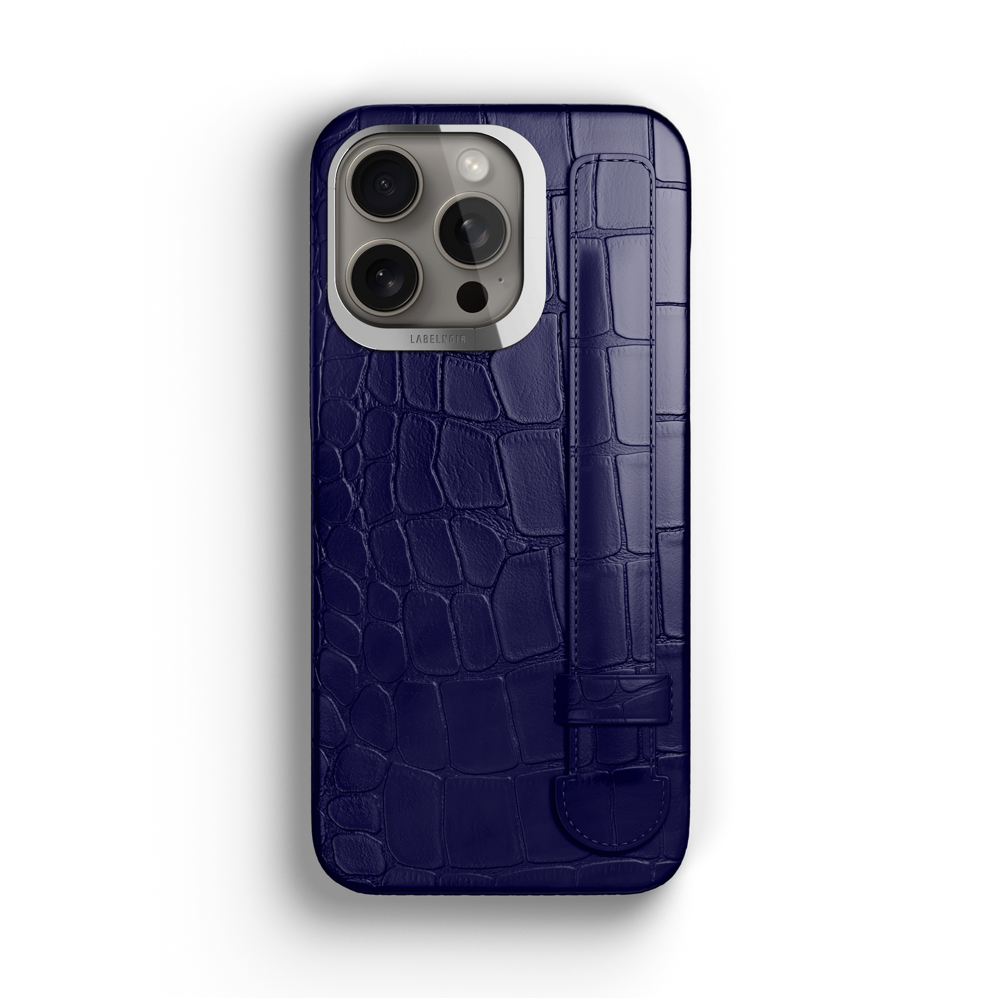 Iphone 16 Pro Navy Blue Alligator Strap Case | Magsafee