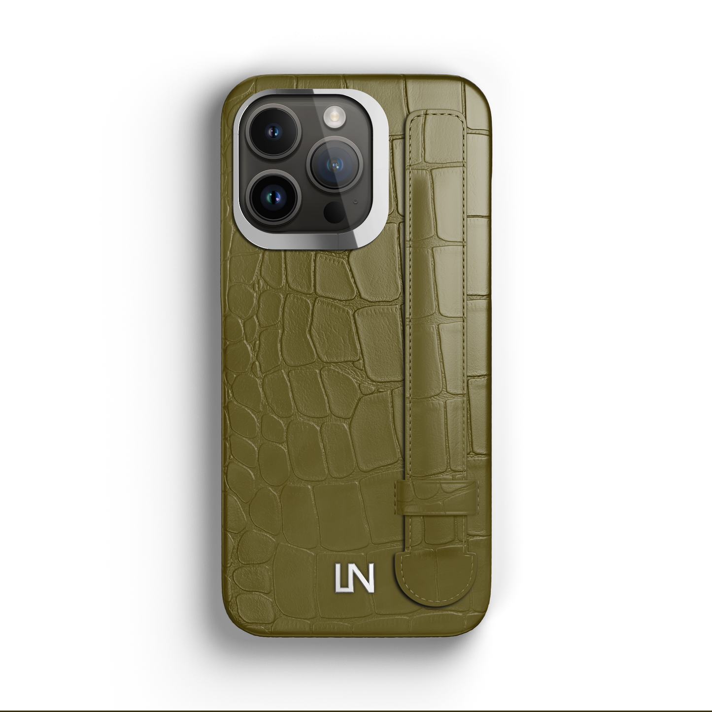 Iphone 13 Pro Kaki Alligator Strap Case | Magsafe