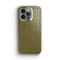 Iphone 16 Pro Olive Green Alligator Case | Magsafe