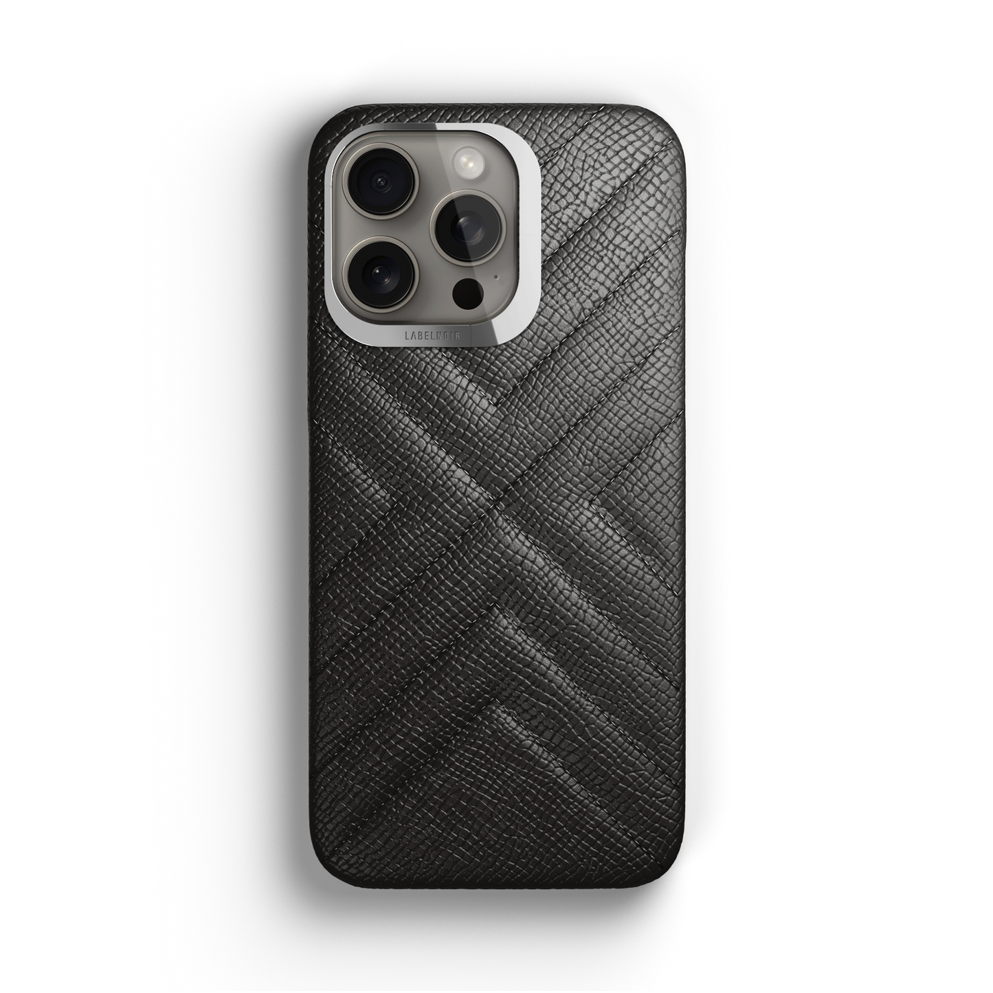 Iphone 15 Pro Black Quilted Case