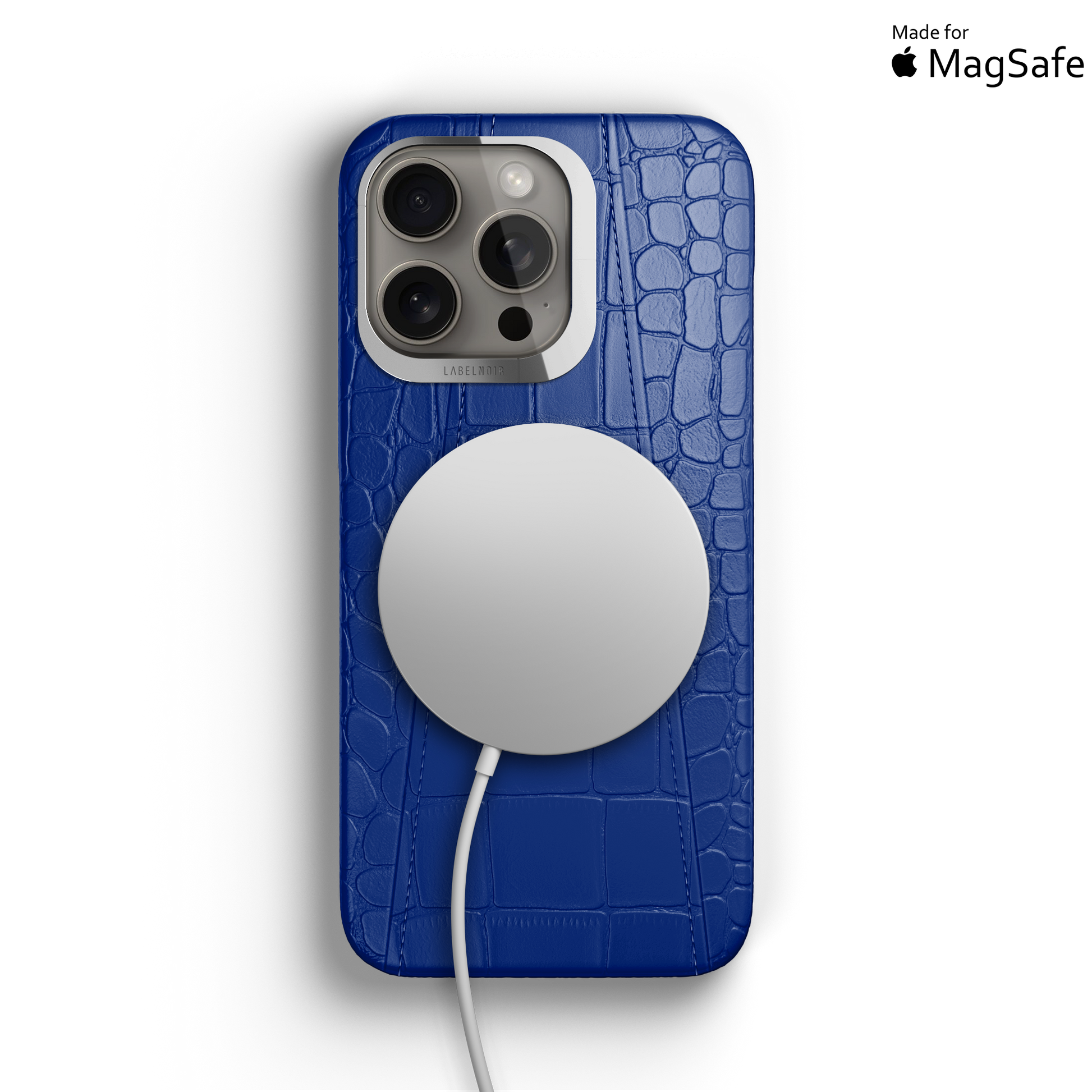 Iphone 16 Pro Max Blue Peony Alligator Case | Magsafe