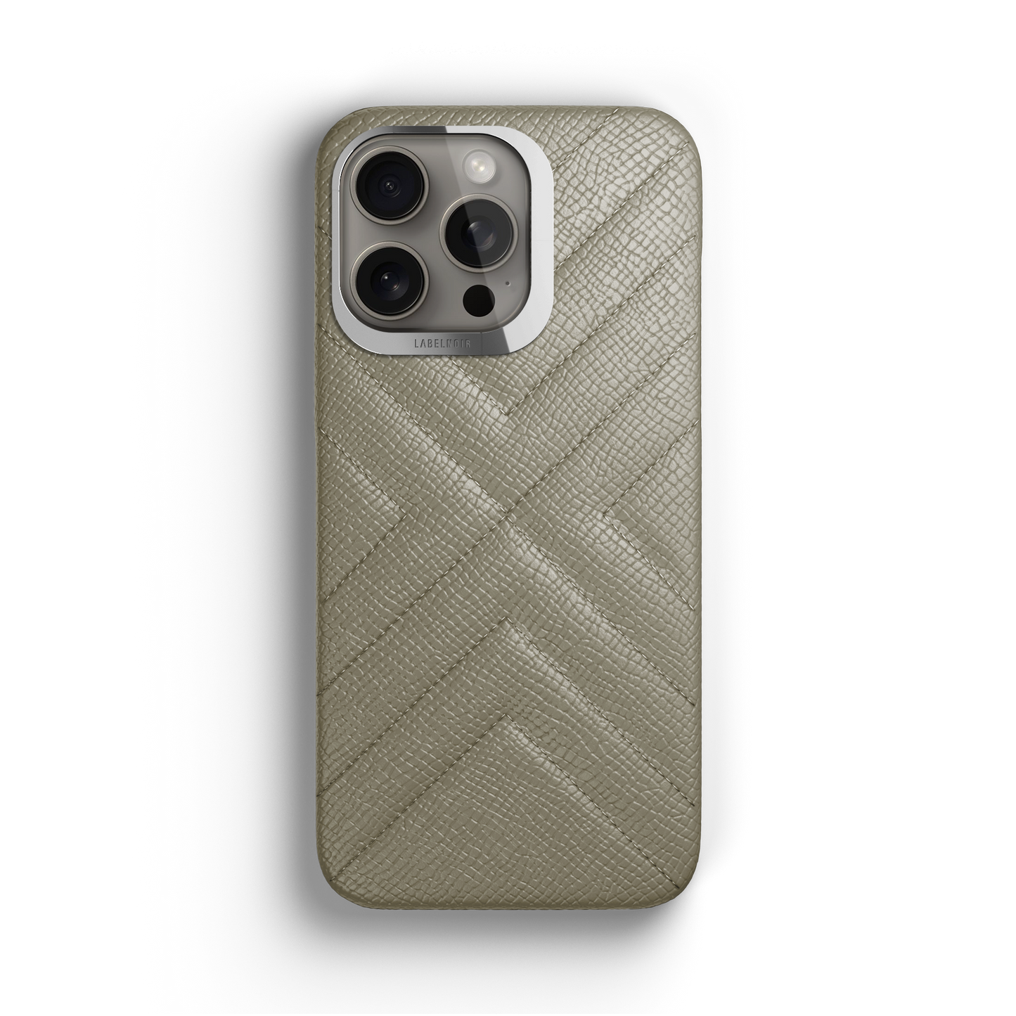 Iphone 15 Pro Taupe Quilted Case