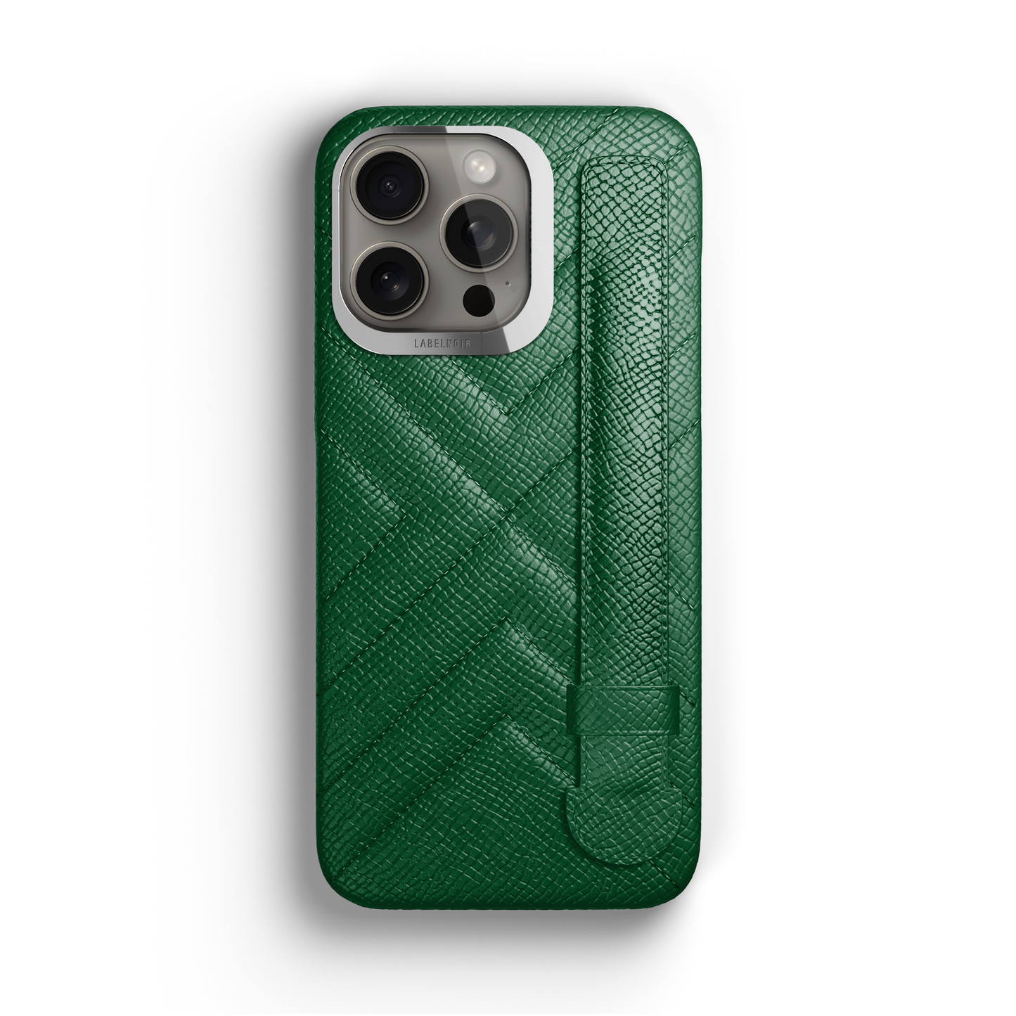 Iphone 15 Pro Green Sapin Quilted Strap Case