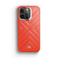 Iphone 13 Pro Orange Quilted Case