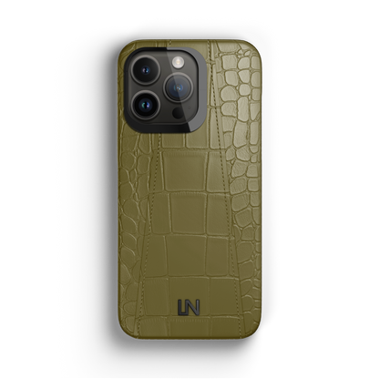 Iphone 13 Pro Olive Green Alligator Case | Magsafe