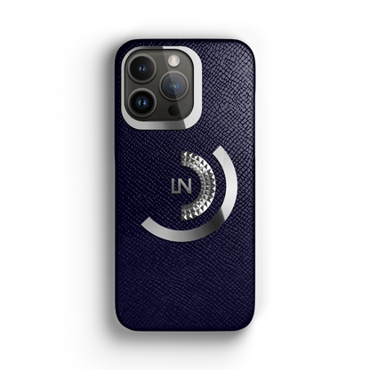 Iphone 13 Pro Navy Blue Ornate Case