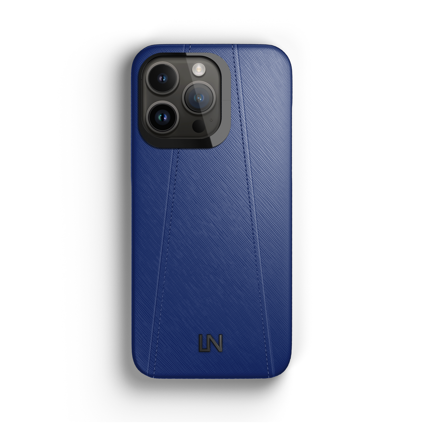 Iphone 14 Pro Blue Peony Saffiano Case | Magsafe