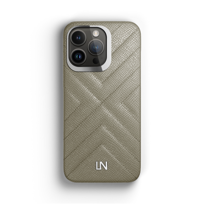 Iphone 13 Pro Taupe Quilted Case