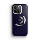 Iphone 14 Pro Navy Blue Ornate Case