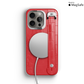 Iphone 15 Pro Max Red Alligator Removable Strap Case | Magsafe