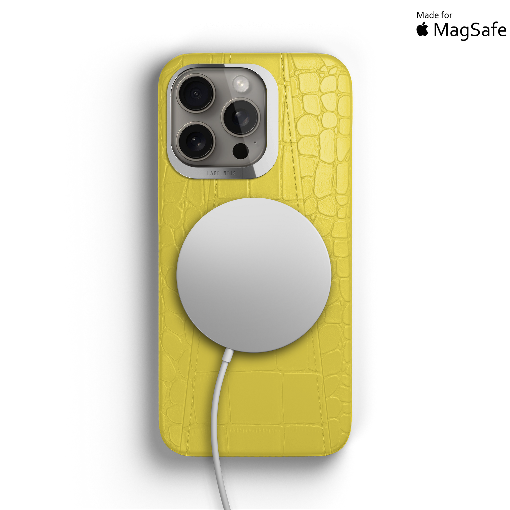 Iphone 15 Pro Yellow Alligator Case | Magsafe