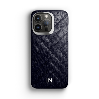 Iphone 14 Pro Navy Blue Quilted Case