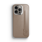 Iphone 15 Pro Taupe Saffiano Strap Case | Magsafe