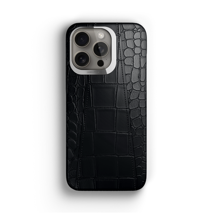 Iphone 16 Pro Max Black Alligator Case | Magsafe