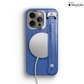 Iphone 16 Pro Phantom Blue Alligator Removable Strap Case | Magsafe