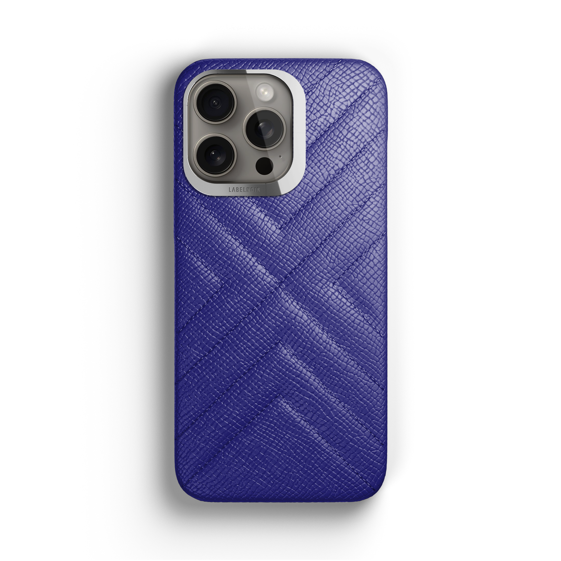 Iphone 15 Pro Blue Peony Quilted Case