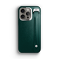 Iphone 15 Pro Forest Green Saffiano Removable Strap Case | Magsafe