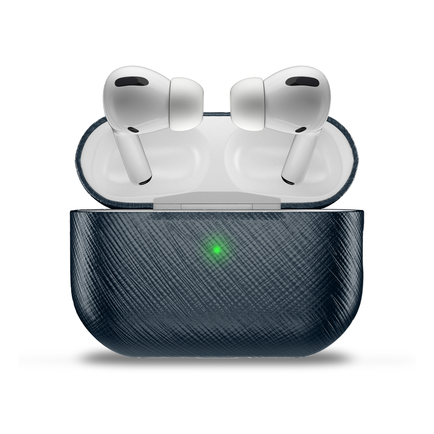 Airpods Pro 2 Navy Blue Saffiano Cover