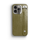 Iphone 16 Pro Max Olive Green Alligator Removable Strap Case | Magsafe