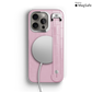 Iphone 16 Pro Pink Alligator Removable Strap Case | Magsafe