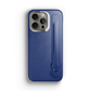 Iphone 16 Pro Blue Peony Saffiano Strap Case | Magsafe