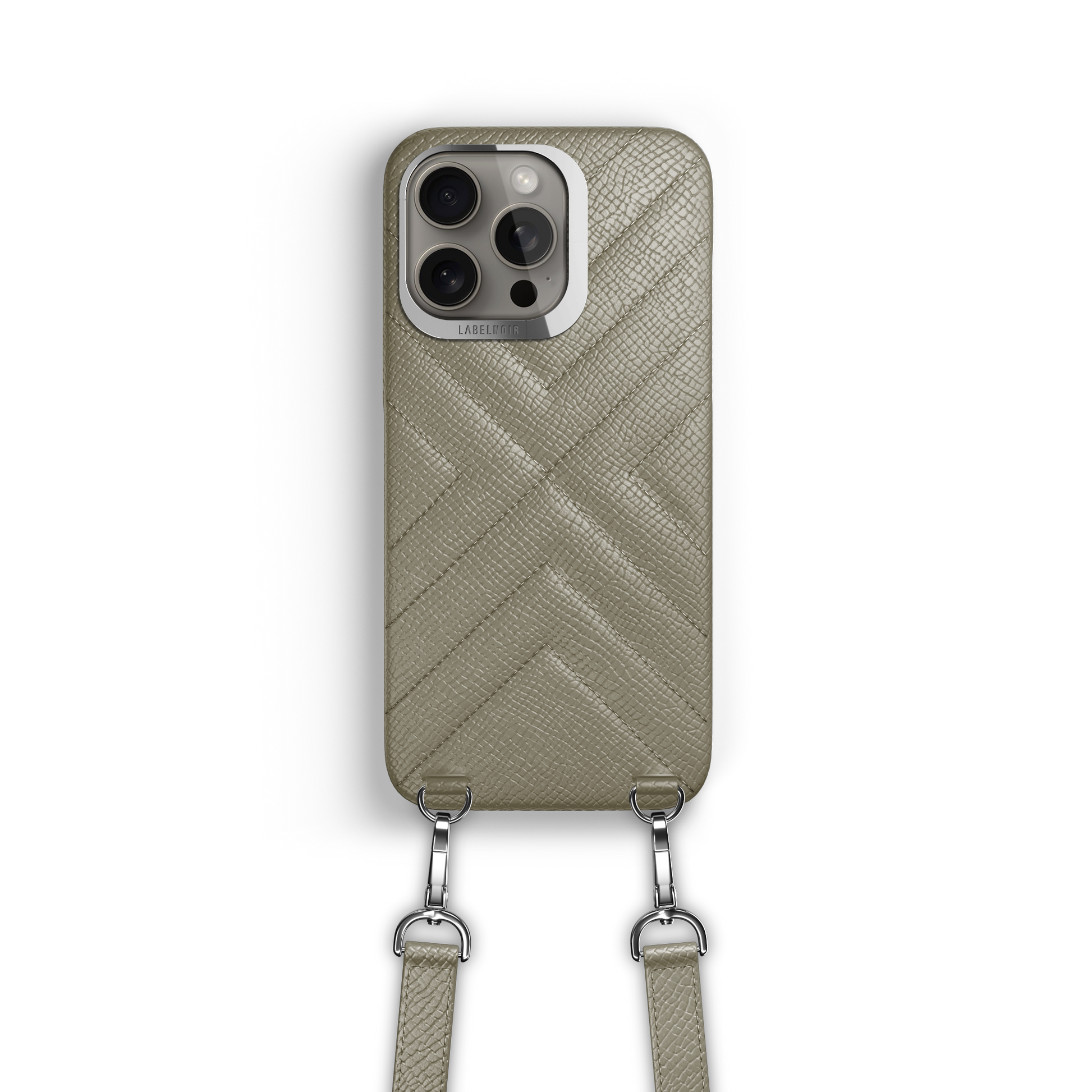 Iphone 16 Pro Taupe Crossbody Case | Label Noir Genève