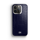 Iphone 13 Pro Navy Blue Alligator Case | Magsafe