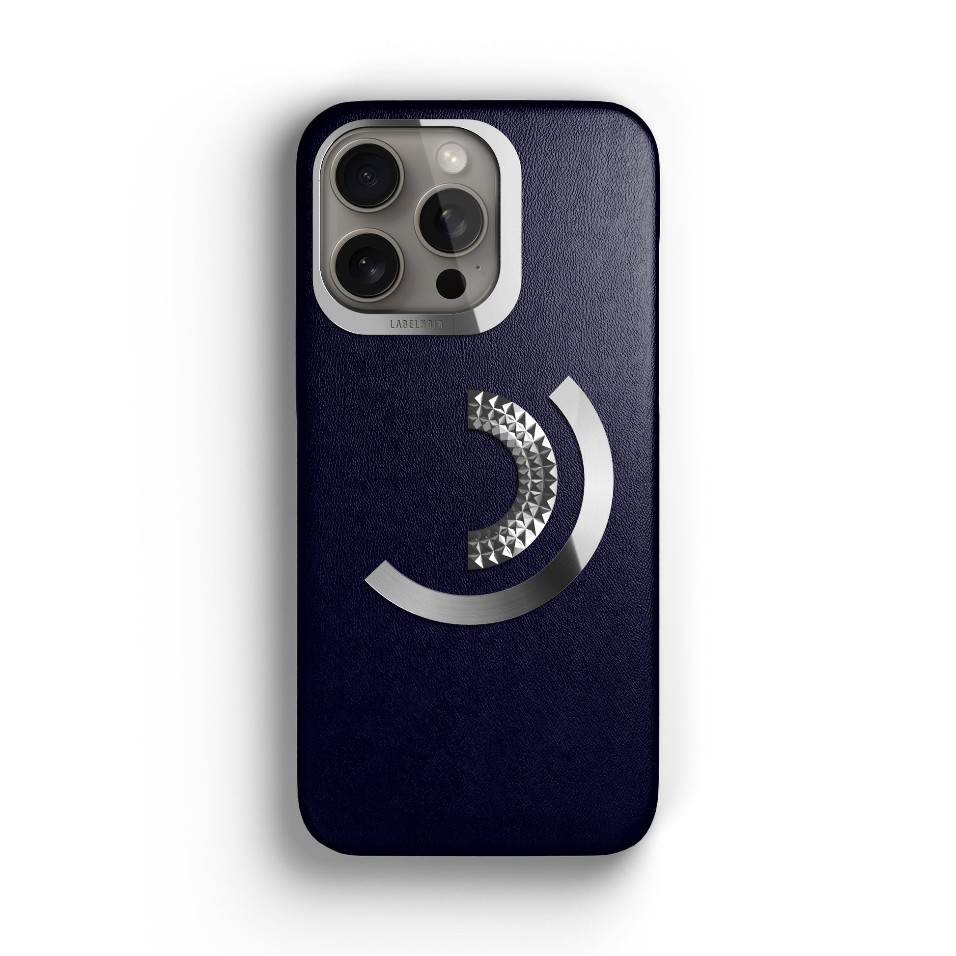 Iphone 15 Pro Navy Blue Ornate Case | Label Noir Genève