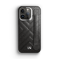 Iphone 14 Pro Black Quilted Strap Case