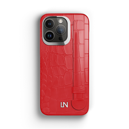 Iphone 13 Pro Red Alligator Strap Case | Magsafe