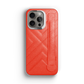 Iphone 15 Pro Orange Quilted Strap Case