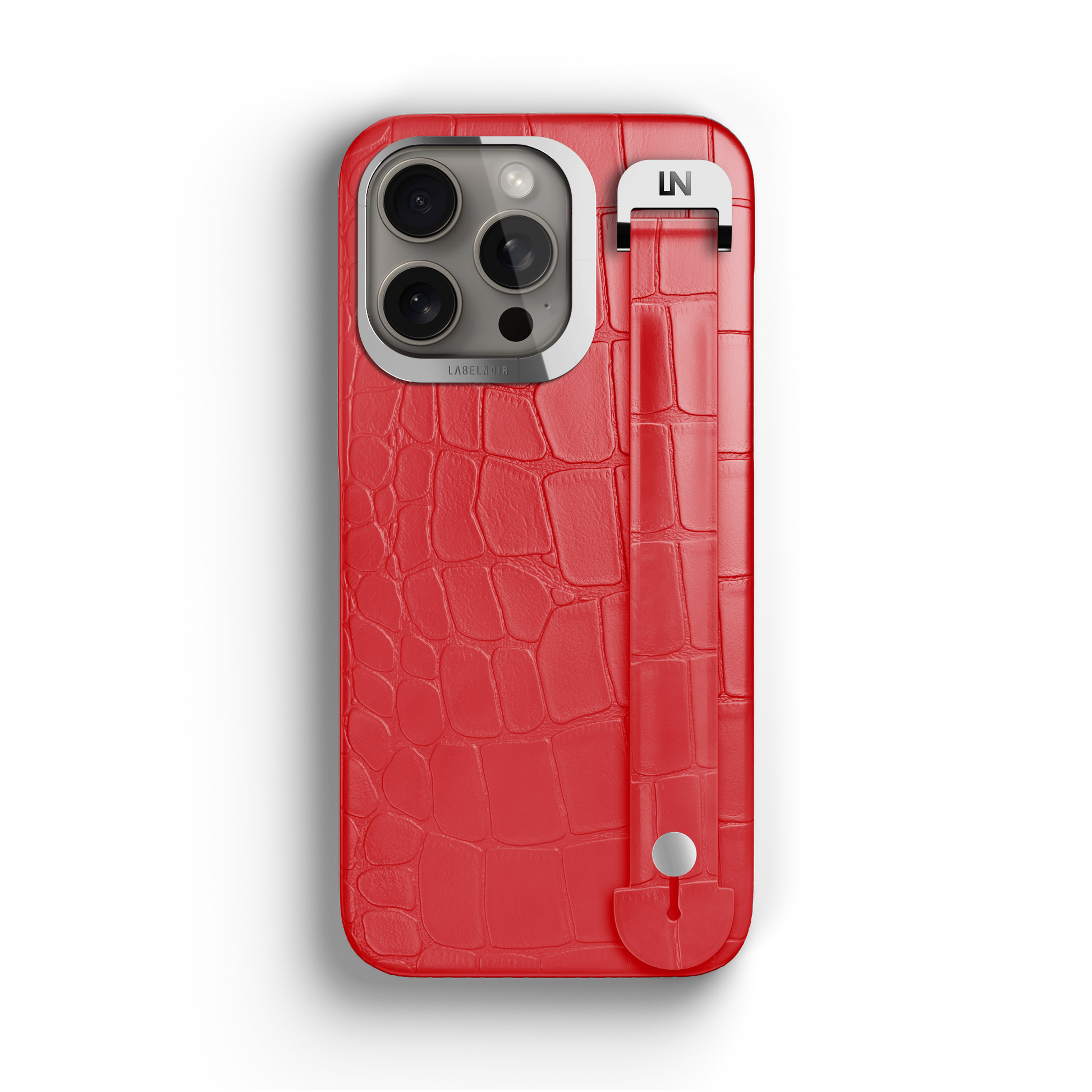 Iphone 15 Pro Max Red Alligator Removable Strap Case | Magsafe