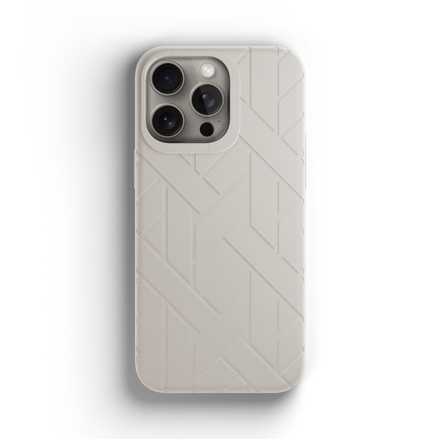 Iphone 15 Pro White Rubber Case | Label Noir Genève