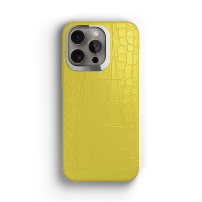 Iphone 15 Pro Max Yellow Alligator Case | Magsafe
