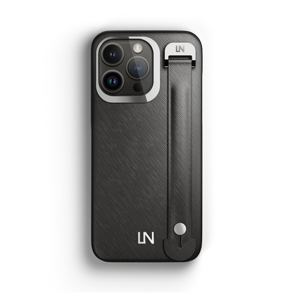Iphone 13 Pro Black Saffiano Removable Strap Case | Magsafe