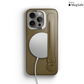 Iphone 15 Pro Kaki Saffiano Strap Case | Magsafe