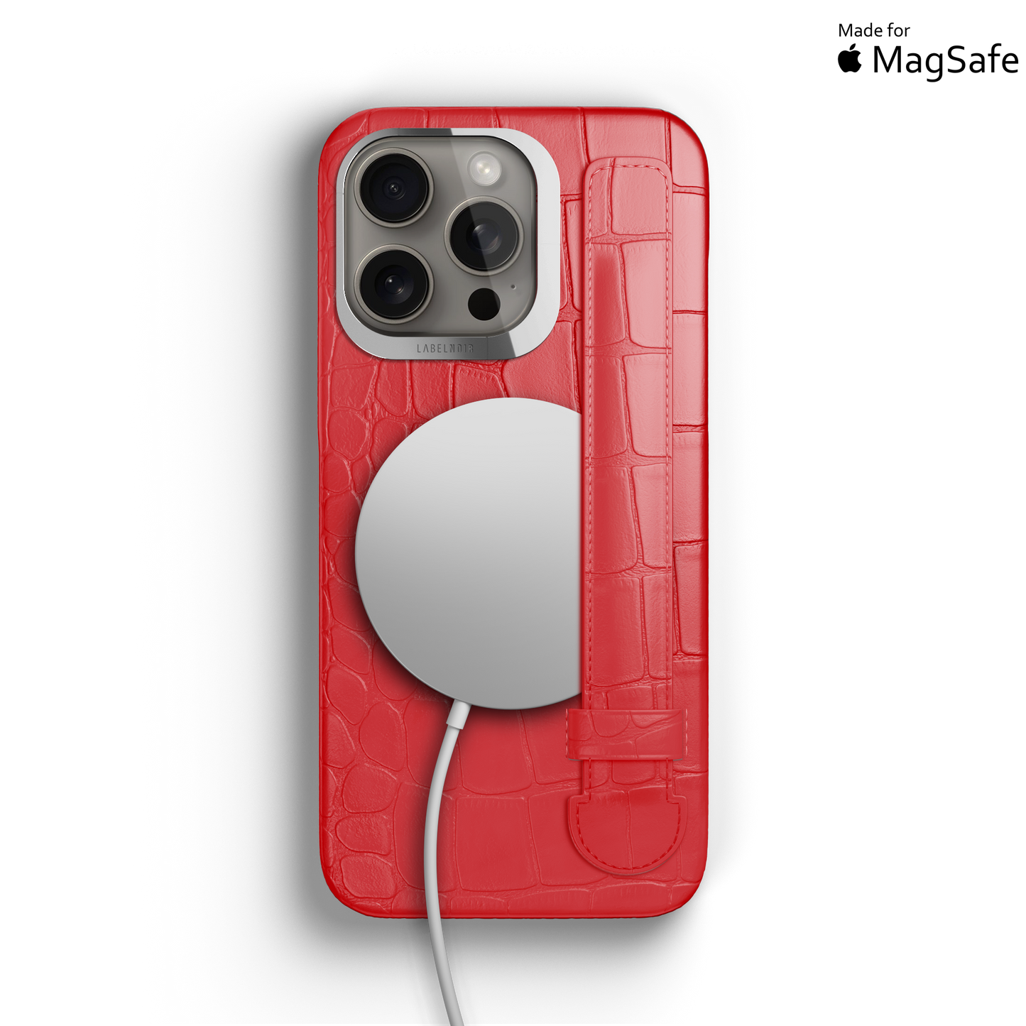 Iphone 16 Pro Red Alligator Strap Case | Magsafe